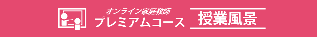 家庭教師のAGENT‗京都府‗オンライン　プレミアムコース　授業風景