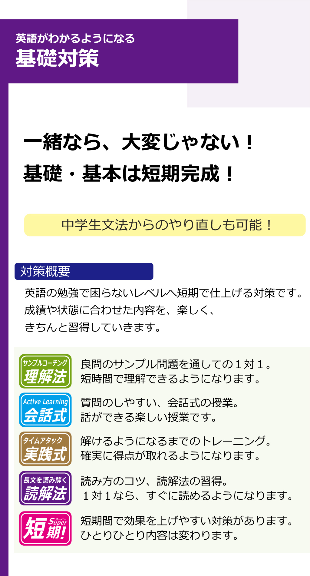 家庭教師のAGENT‗英語＿苦手分野対策